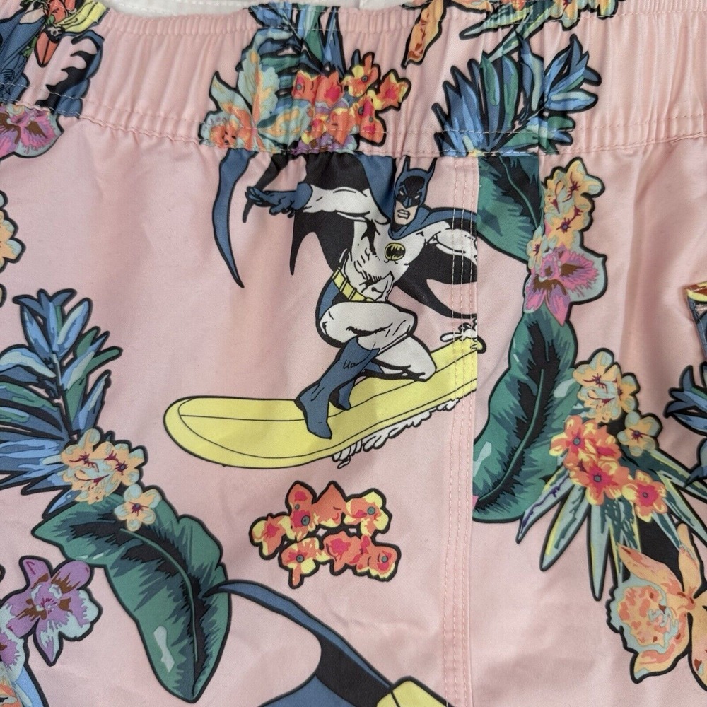 Batman & Robin Surf Men's Medium‎ Swim Trunks Board Shorts All Over Print AOP DC - Picture 3 of 13